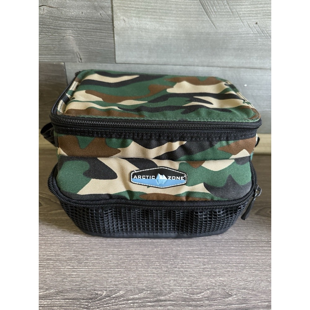 Arctic Zone Insulated Lunch Bag Woodland Camouflage with Handle